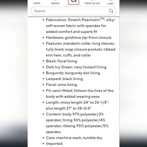 Susan Graver Floral Bomber Jacket - Picture 7 of 8